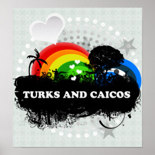 Cute Fruity Turks And Caicos Poster