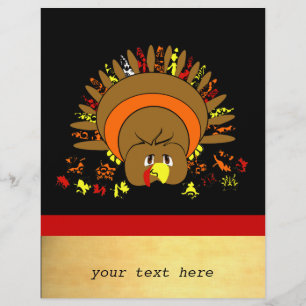 Cute Full Colour Turkey Flyer