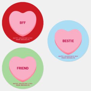Cute fun assorted friendship conversation hearts