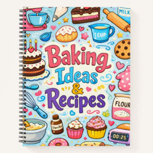 Cute & Fun Blank Recipe Notebook to Write In