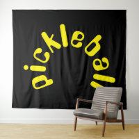 Cute Fun Bright Yellow Curved Text On Cool Black