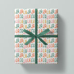Cute fun colourful falala Christmas holiday Wrapping Paper<br><div class="desc">Fa la la la la! Deck the halls and your Christmas gifts! This Christmas wrapping paper is cute and colourful and makes a fun way to wrap all your Christmas gifts. Find coordinating Christmas gift tags,  stickers,  cards and more in the Lea Delaveris Design Fa La La collection!</div>