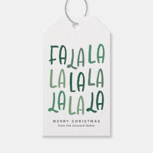 Cute fun green personalised Christmas holiday Gift Tags