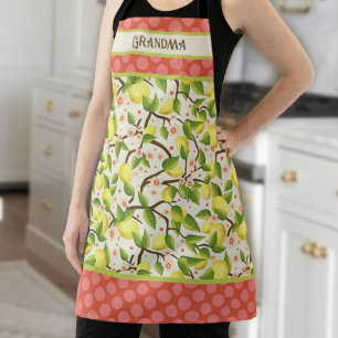 Cute Fun Lemon Customised Name  Inspirivity Apron