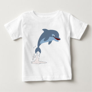 Cute Fun-Loving Cartoon Dolphin Baby T-Shirt