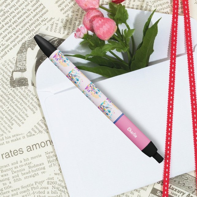 Cute Fun Messy Robot Painting Splashes Black Ink Pen (Creator Uploaded)