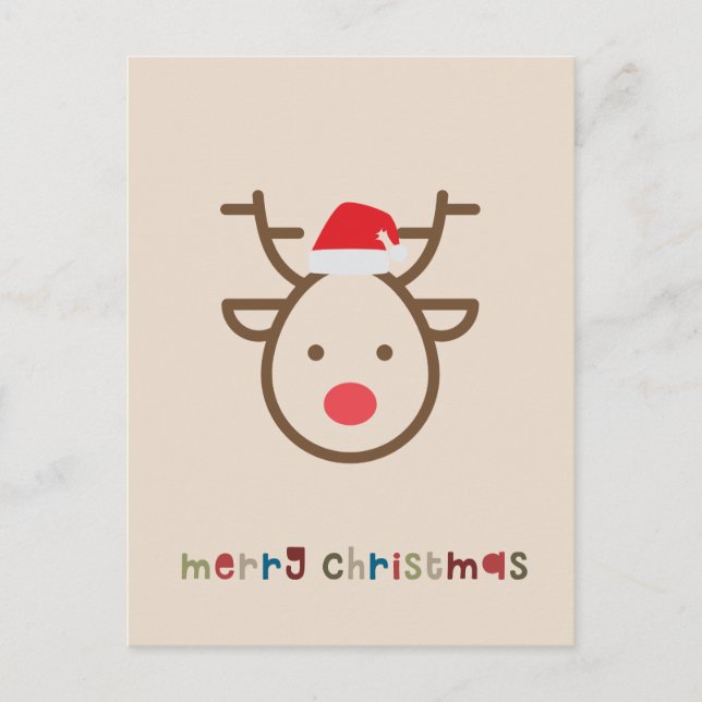 Cute fun modern Christmas holiday card (Front)