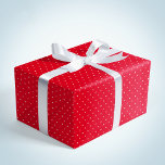 Cute fun red white dots Christmas holiday Wrapping Paper<br><div class="desc">This cute holiday wrapping paper is the perfect touch for your Christmas gifts. The red background with the white dots is fun and festive and it coordinates perfectly with the Lea Delaveris Design Fa La La and Ho Ho Ho collection. Find matching gift tags and more too for this sweet...</div>
