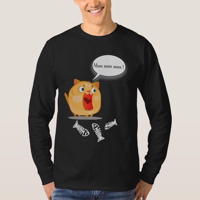 Cute fun & silly fat cat T-Shirt (Front)