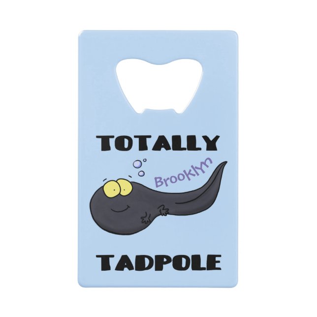 Cute fun tadpole cartoon illustration (Front)