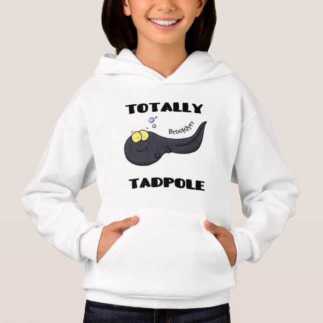 Cute fun tadpole cartoon illustration (Front)