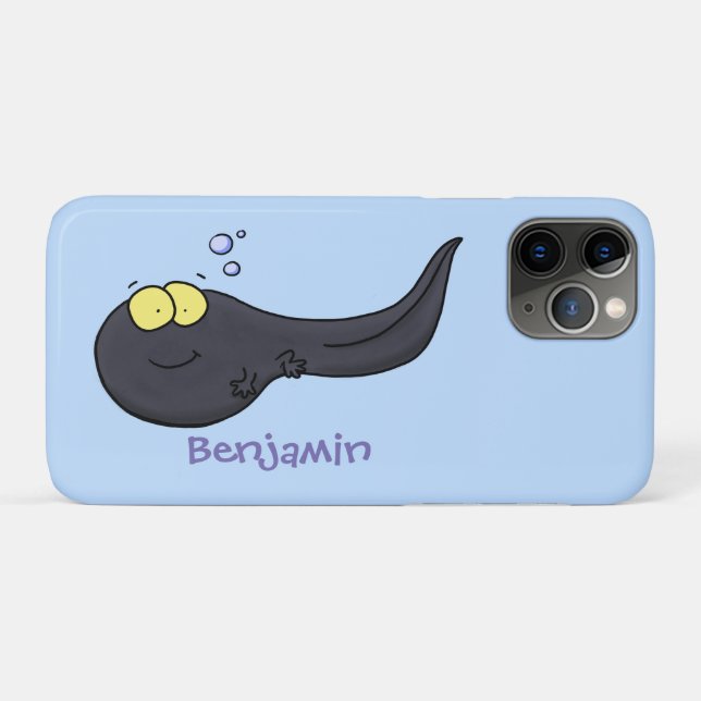 Cute fun tadpole cartoon illustration Case-Mate iPhone case (Back (Horizontal))