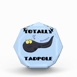 Cute fun tadpole cartoon illustration photo block