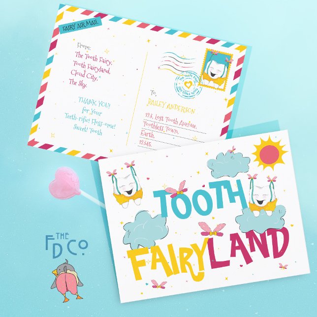 Cute Fun Tooth Fairyland, From The Tooth Fairy   Postcard (Creator Uploaded)