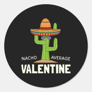 Cute Fun Valentine's Day Humour Fun Valentine Classic Round Sticker