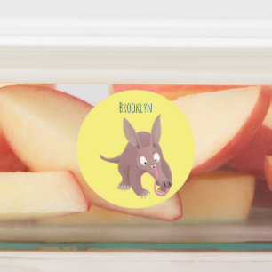 Cute funny aardvark cartoon