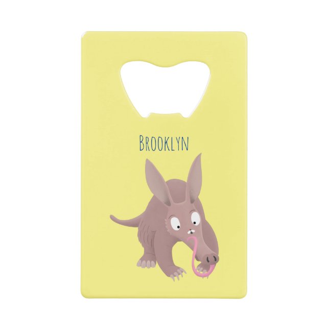 Cute funny aardvark cartoon (Front)