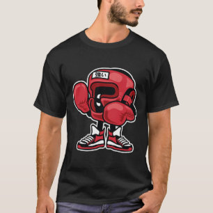 Cute Funny And Unique Boxing Champion Cartoon And T-Shirt
