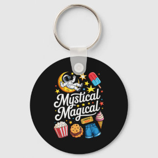 Cute Funny Astronaut Cookies Kids Boy Toddler Girl Key Ring