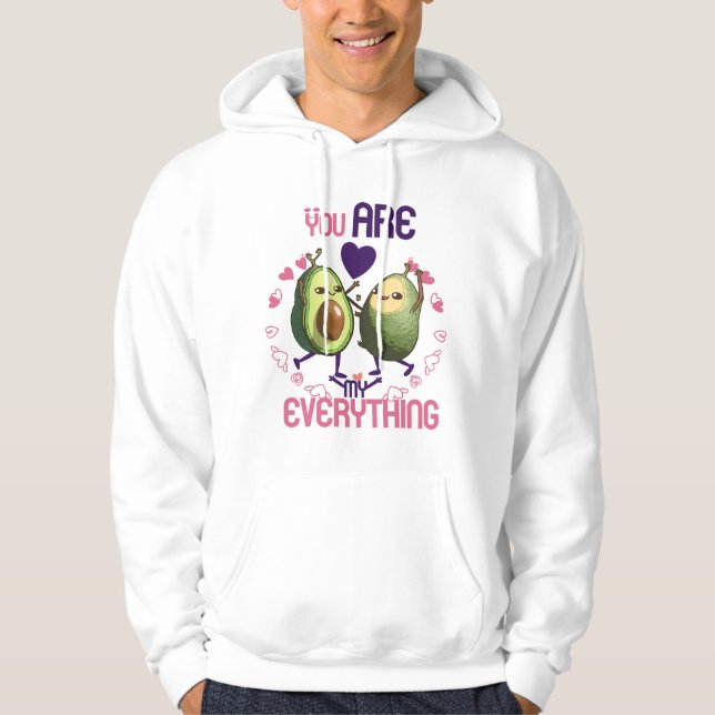 Cute Funny  Avocados Love Dancing - Lovers Gift  Hoodie (Front)