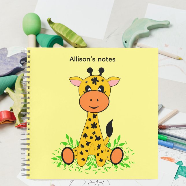 Cute funny baby giraffe for kids notebook (Creator Uploaded)