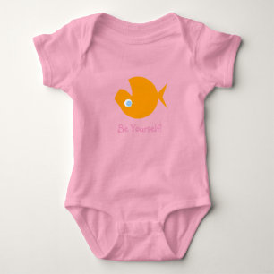 Cute Funny Baby Goldfish Gift T-Shirt Bodysuit