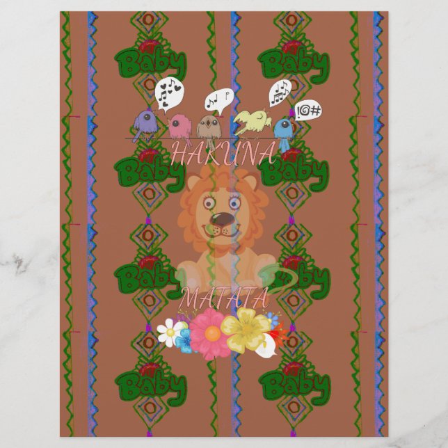 Cute Funny Baby Lion King: Hakuna Matata Design (Front)