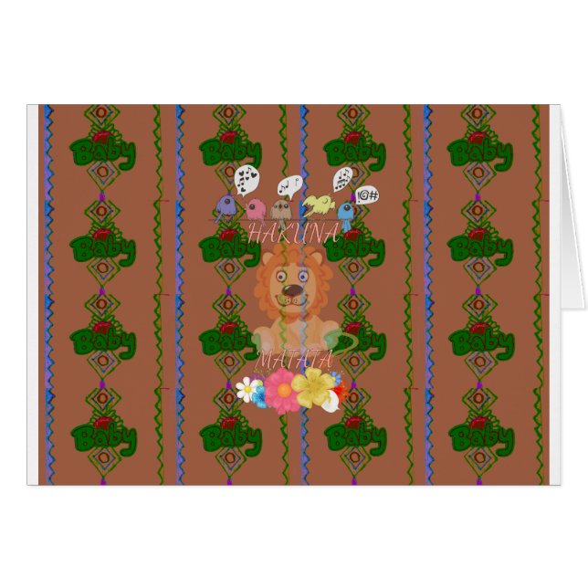 Cute Funny Baby Lion King: Hakuna Matata Design (Front Horizontal)