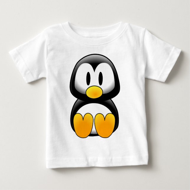 Cute Funny Baby Penguin Baby T-Shirt (Front)