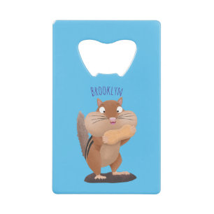 Cute funny big cheeks chipmunk cartoon