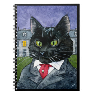 Cute Funny Black Cat Notebook