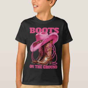 Cute Funny Boots On The Ground Linedance Western C T-Shirt