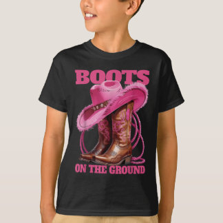 Cute Funny Boots On The Ground Linedance Western C T-Shirt