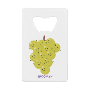 Cute funny bunch of grapes cartoon illustration