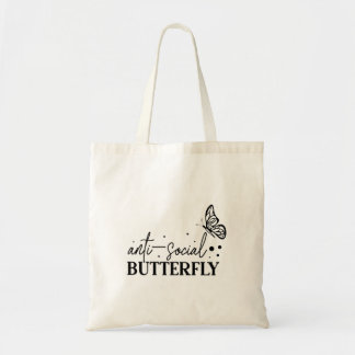 Cute Funny Butterfly Tote Bag
