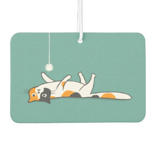 Cute Funny Calico Cat Car Air Freshener