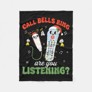 Cute Funny Call Bell Rings Are You Listening Cna E Fleece Blanket
