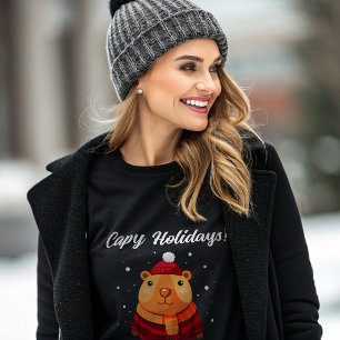 Cute funny capybara   T-Shirt