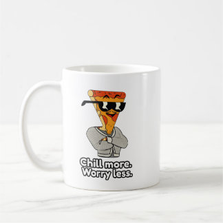 Cute Funny Cartoon Pizza Slice Classic Mug