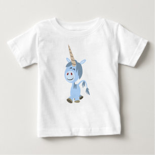 Cute Funny Cartoon Unicorn Baby T-Shirt