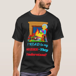 Cute Funny Casual Dachshund I Read To My Doxies T-Shirt