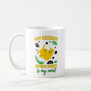 Cute Funny Cat Empowering Message Strong Women Coffee Mug