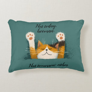Cute Funny Cat Nap Decorative Cushion