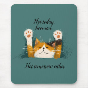 Cute Funny Cat Nap Mouse Pad