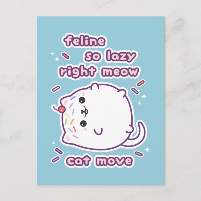 Cute Funny Cat Postcard (Front)