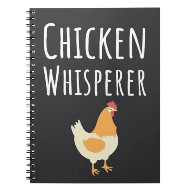 Cute Funny Chicken Gifts Farm Animals Farmer Notebook (Front)