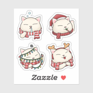 Cute Funny Christmas Cat Combo