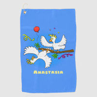 Cute funny cockatoo birds cartoon 