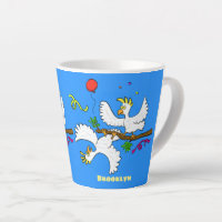 Cute funny cockatoo birds cartoon