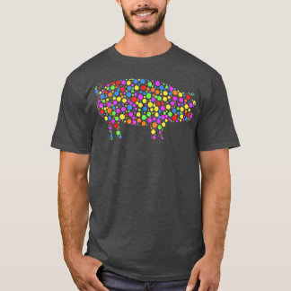 Cute Funny Coloured Dot Pig International Dot Day  T-Shirt